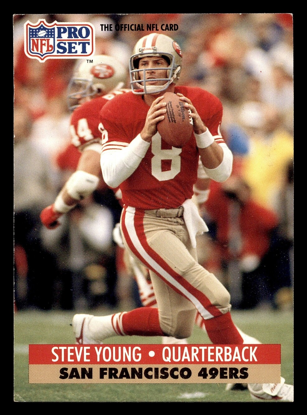 1991 Pro Set #296 Steve Young Football Card